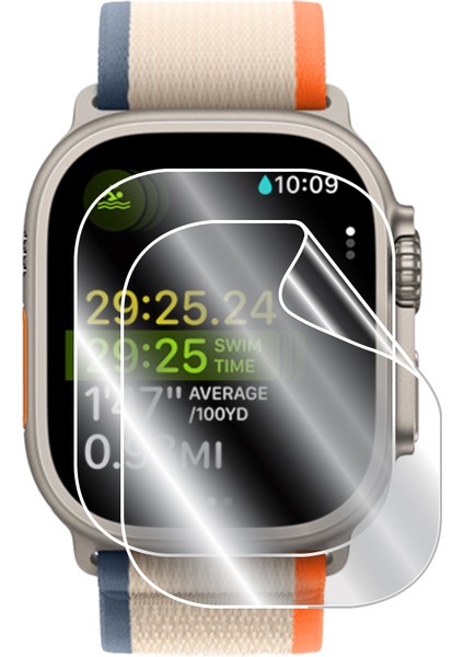 Apple Watch Ultra ile Uyumlu Ipg Ekran Koruyucu (2 Adet)