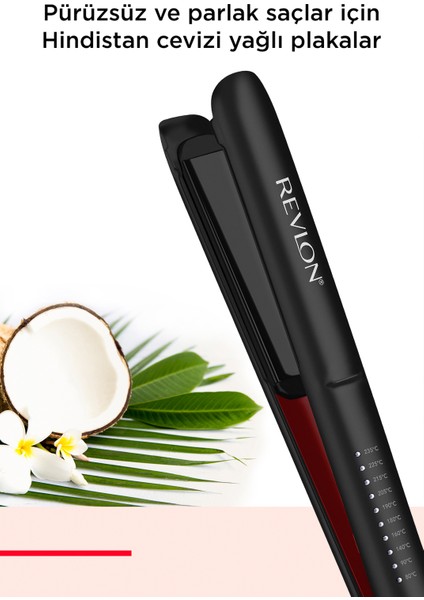 Revlon Hindistan Cevizi Yağlı 25mm Saç Düzleştirici Seyahat Çantası RVST2211PE