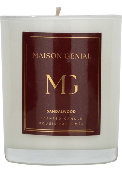 Maison Genial Luxury Sandal Wood Bordo Mum Orta Boy 210G