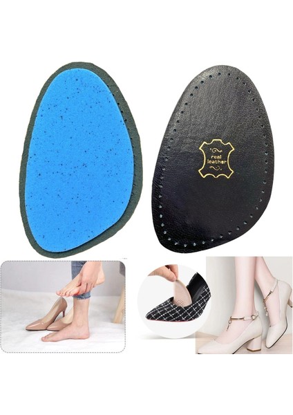 Ayakkabı Numara Küçültme Pedi, Hakiki Deri, Stiletto Için Kaydırmaz Yarım Ayakkabı Tabanlığı fırsatları