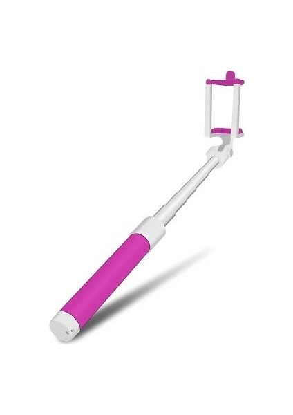 SR342 Katlanabilir Type-C Selfie Stick Çubuğu Pembe WNE0319