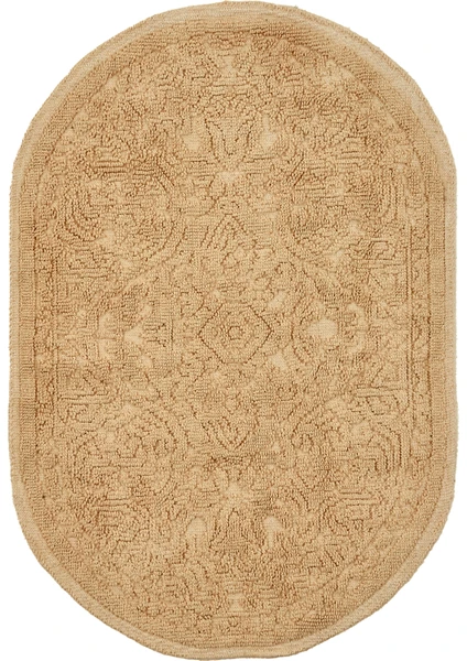 Karaca Home Vista Oval Paspas 90X60 cm Ekru