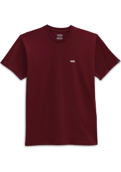 Mn Left Chest Logo Tee Burgundy Erkek T-Shirt