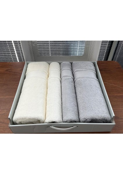 Blossom Best Set Hamam Takımı Krem - Gri