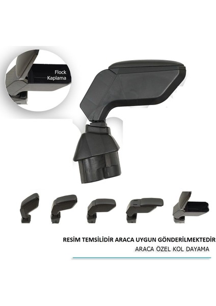 Ford Fiesta Araca Ozel Kol Dayama Sıyah 2009+