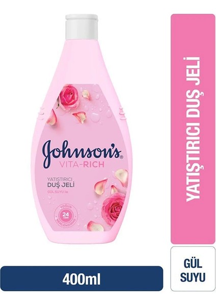 Johnson's Vita-Rich Duş Jeli Gül Suyu Özlü 400 ml