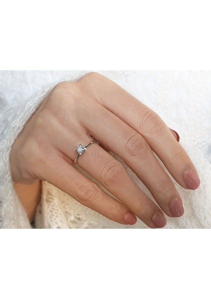 G Renk 0,32 Karat Pırlanta Tektaş Yüzük 0404R0197 fırsatları