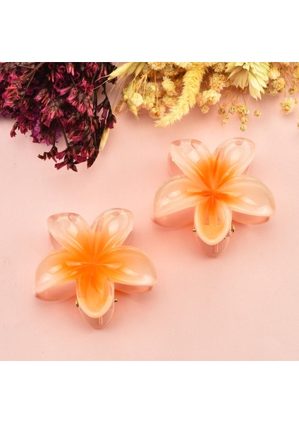 Mini Ikili Lotus Çiçeği Mandal Saç Tokası fiyatları