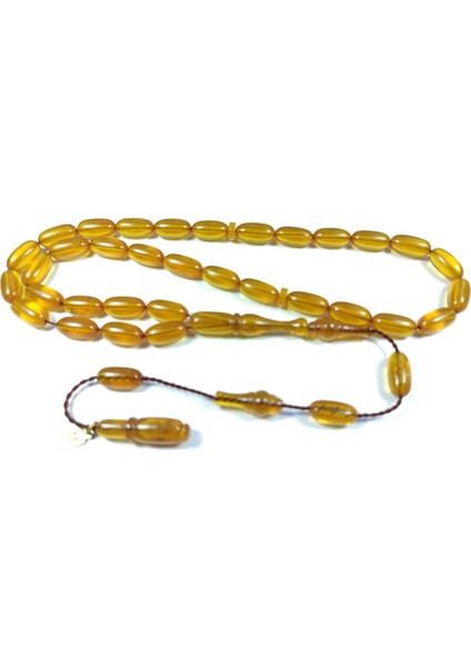 Mehmet Mercan Usta Işi Imzalı 0.6mm Şeffaf Delim Sıkma Kehribar Model No 3288