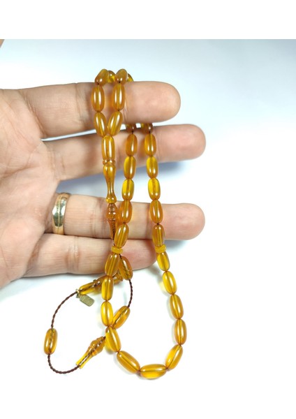 Mehmet Mercan Usta Işi Imzalı 0.6mm Şeffaf Delim Sıkma Kehribar Model No 3288 fırsatları