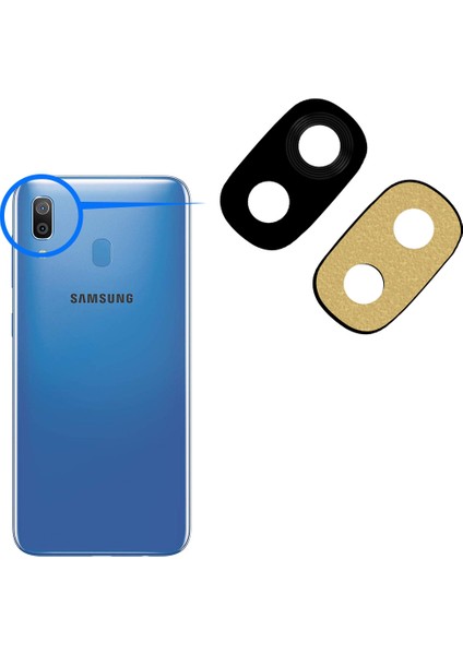 Samsung Galaxy A10 (A105) Uyumlu Arka Kamera Camı Kamera Lens