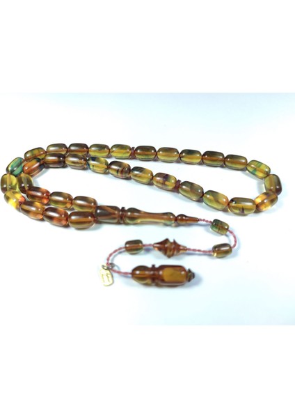 Ayhan Turan Usta Işi Imzalı 0.6 mm Şeffaf Delim Sıkma Kehribar Model No 3273