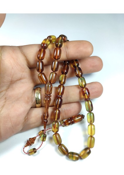 Ayhan Turan Usta Işi Imzalı 0.6 mm Şeffaf Delim Sıkma Kehribar Model No 3273 fırsatları