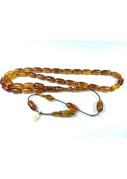 Ayhan Turan Usta Işi Imzalı 0.6 mm Şeffaf Delim Sıkma Kehribar Model No 3245