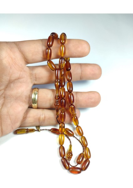 Ayhan Turan Usta Işi Imzalı 0.6 mm Şeffaf Delim Sıkma Kehribar Model No 3245 fırsatları