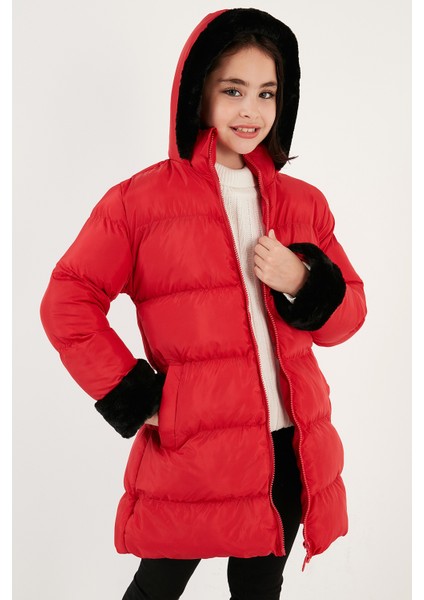 Içi Yumuşak Astarlı Kapüşonlu Şişme Mont Kız Çocuk Mont 5761981 fırsatları