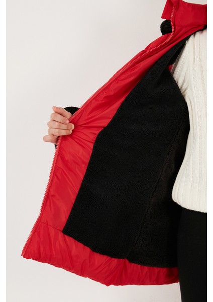 Içi Yumuşak Astarlı Kapüşonlu Şişme Mont Kız Çocuk Mont 5761981 indirimleri