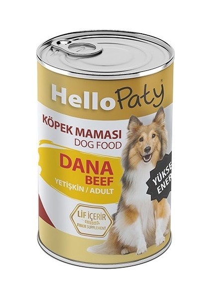 Yetişkin Yuksek Enerjı Dana Etlı Köpek Konserve Maması 24 Adet x 415 gr