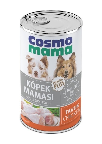 Yetişkin Tavuk Etlı Köpek Konserve Maması 24 Adet x 415 gr