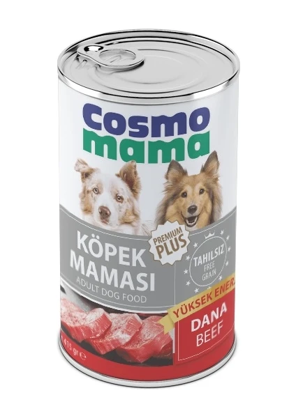 Cosmo Mama Yetişkin Yuksek Enerjı Dana Etlı Köpek Konserve Maması 24 Adet x 415 gr