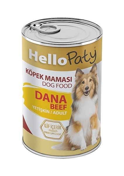 Yetişkin Dana Etlı Köpek Konserve Maması 12 Adet x 415 gr