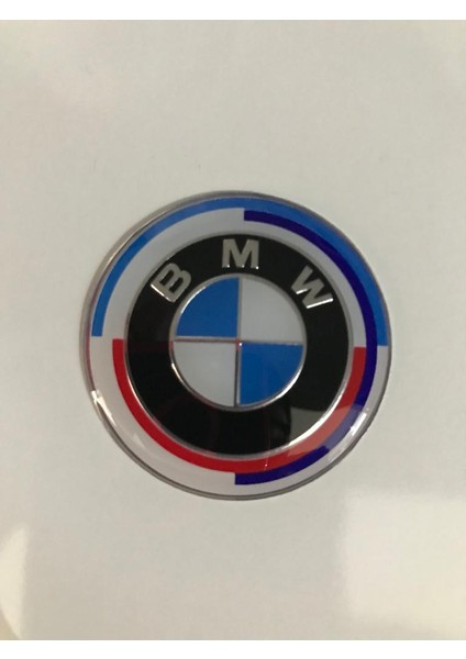Bmw Direksiyon Logo 45MM (50.yıl Mavi Beyaz) 4,5 cm
