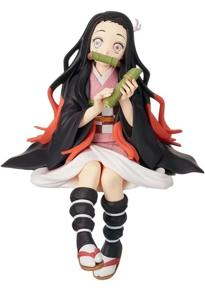 Anime Demon Slayer Nezuko Kamado 14 cm Oturan Karakter Figür Oyuncak Biblo