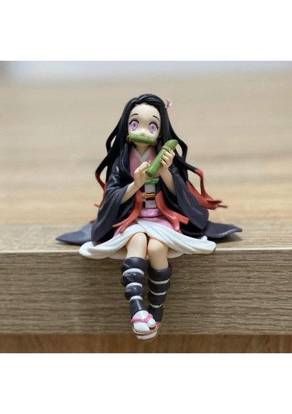 Anime Demon Slayer Nezuko Kamado 14 cm Oturan Karakter Figür Oyuncak Biblo