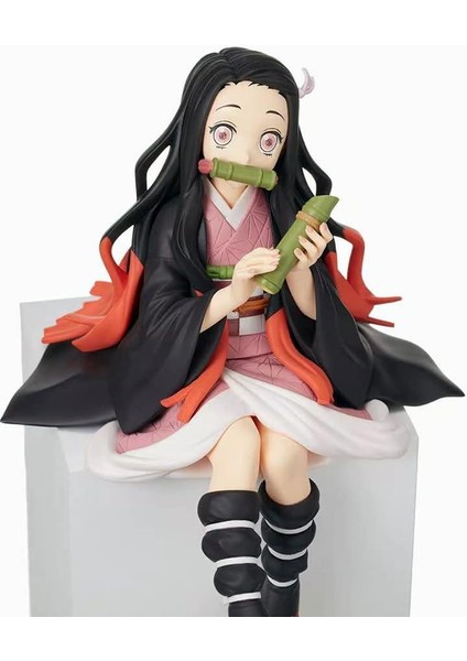 Anime Demon Slayer Nezuko Kamado 14 cm Oturan Karakter Figür Oyuncak Biblo