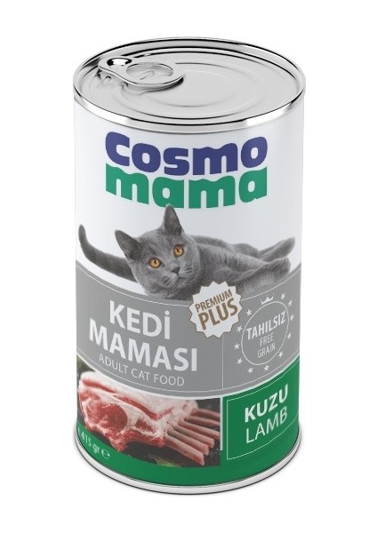 Yetişkin Kuzu Etlı Kedı Konserve Maması 24 Adet x 415 gr