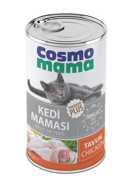 Yetişkin Tavuk Etlı Kedı Konserve Maması 24 Adet x 415 gr