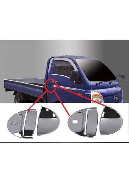 Hyundai H100 2010 Sonrası Kapı Kolu Abs Krom