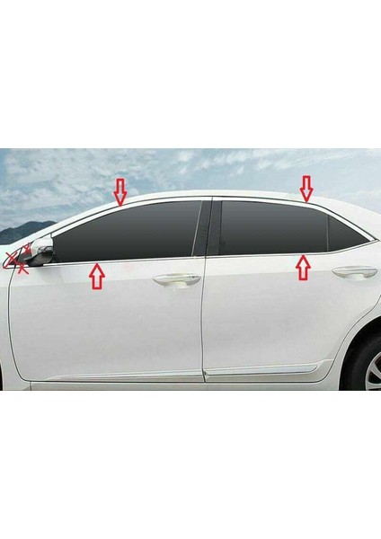 Toyota Corolla 2013 2018 Cam Çıtası Krom fiyatları