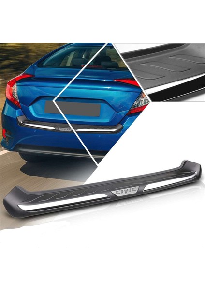 Honda Civic 2016 Sonrası Arka Tampon Eşik Koruma Abs