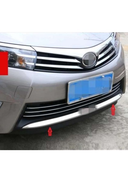 Toyota Corolla 2013 2018 Ön Tampon Alt Koruma Krom