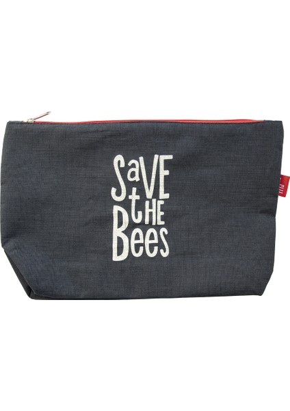 Save The Bees Kozmetik Çantası Antrasit