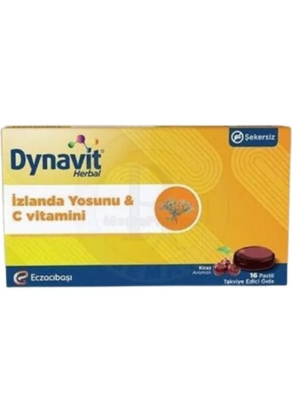 Herbal Izlanda Yosunu ve Vitamin C 16 Pastil