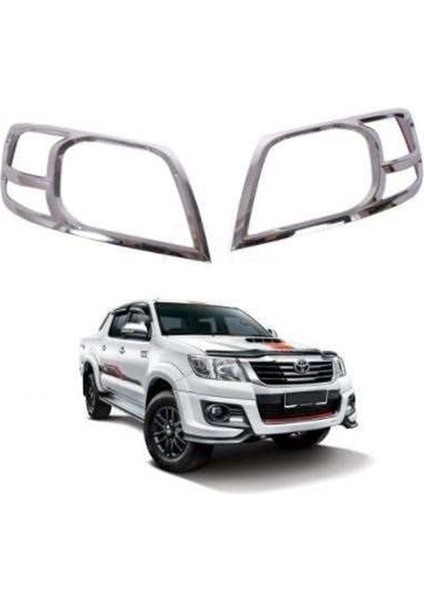 Drs Tuning Toyota Hilux 2012 2015 Ön Far Kaplama Abs Krom