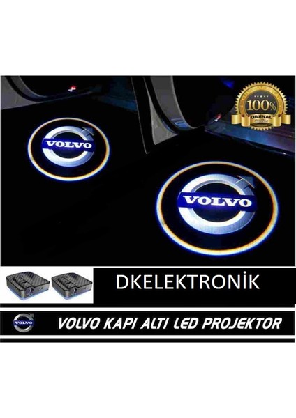 Dk Elektronik Volvo Kapı Altı Logo Lamba Pilli Sensörlü Kolay Montaj