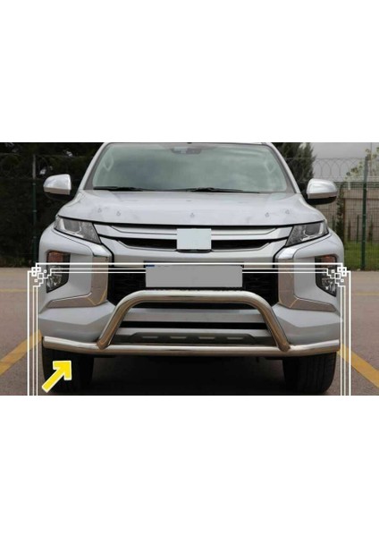 Isuzu Dmax Off Road Ön Koruma Krom Faceoff Chrome 2006+ PST14