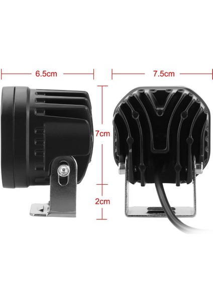 Off - Road Sis Lambası 4 Led 12 - 32V 40W - Set Beyaz Lass284 - 2 fiyatları