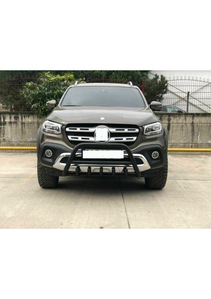 Mitsubishi L200 Ön Tampon Koruma Demiri 2007+ / 2020+ Siyah PWT03