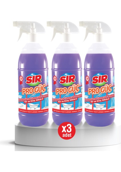 Pro Güç Kir ve Kireç Sökücü 1000 ml 3 Adet