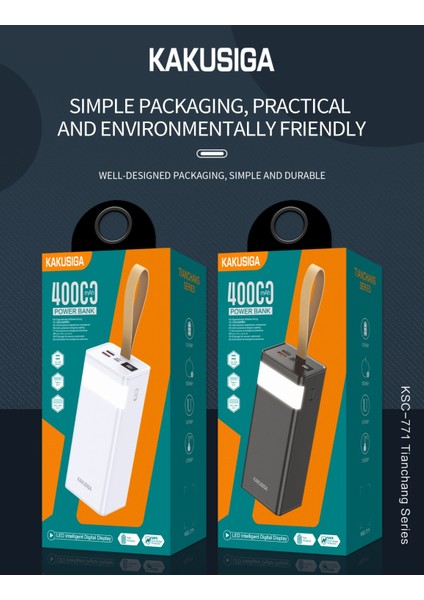 40000 Mah 3 Portlu Powerbank Taşınabilir Şarj Cihazı fırsatları