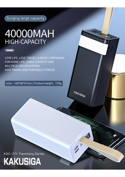 40000 Mah 3 Portlu Powerbank Taşınabilir Şarj Cihazı indirimleri