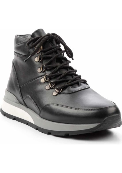 Siyah Leather Erkek Bot & Bootie E02556070803