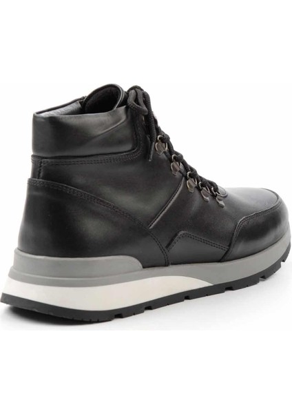 Siyah Leather Erkek Bot & Bootie E02556070803