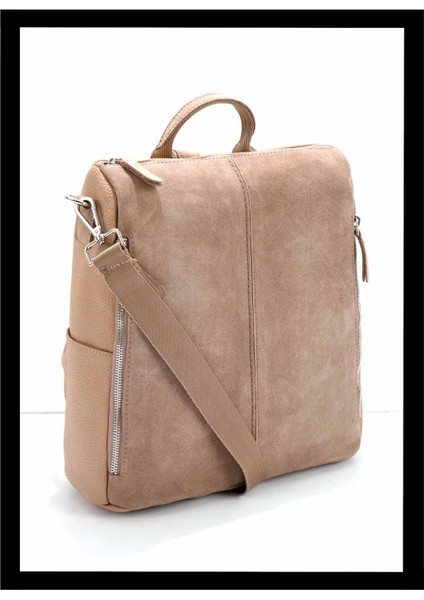 Vizon Süet Kadın Omuz Çantası C06617781802