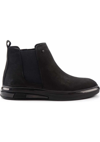 Siyah Nubuk Leather Erkek Bot & Bootie E02401020701