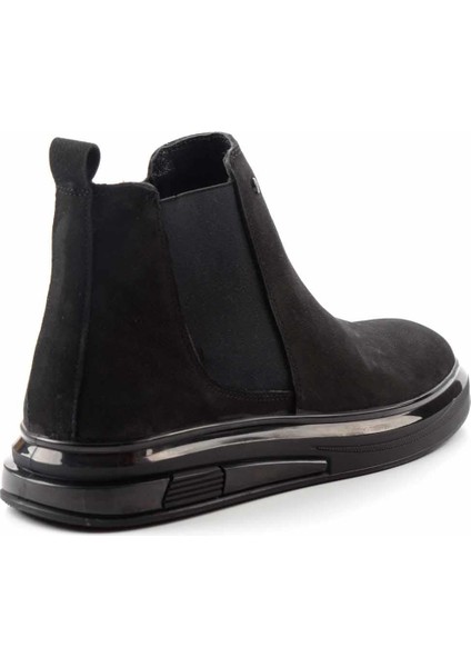 Siyah Nubuk Leather Erkek Bot & Bootie E02401020701